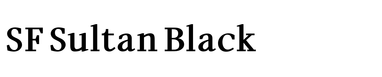 SF Sultan Black